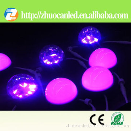 9pcs DC 12V Straw Hat Full Color Digital Scanning LED Point Lights